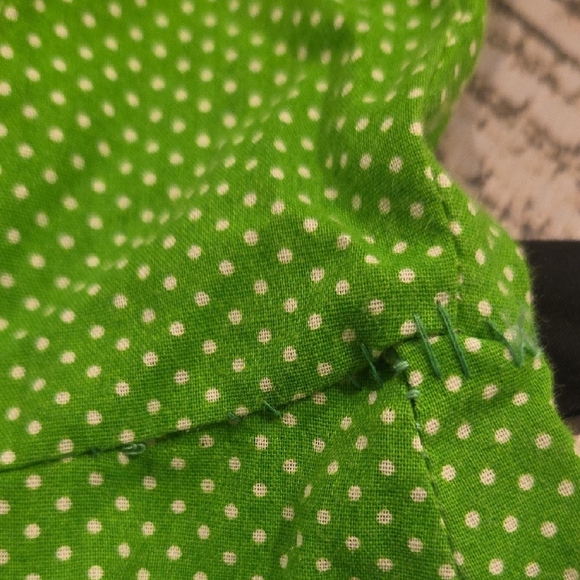 Vintage Green and Black Long Sleeve Dress - Picture 11 of 17